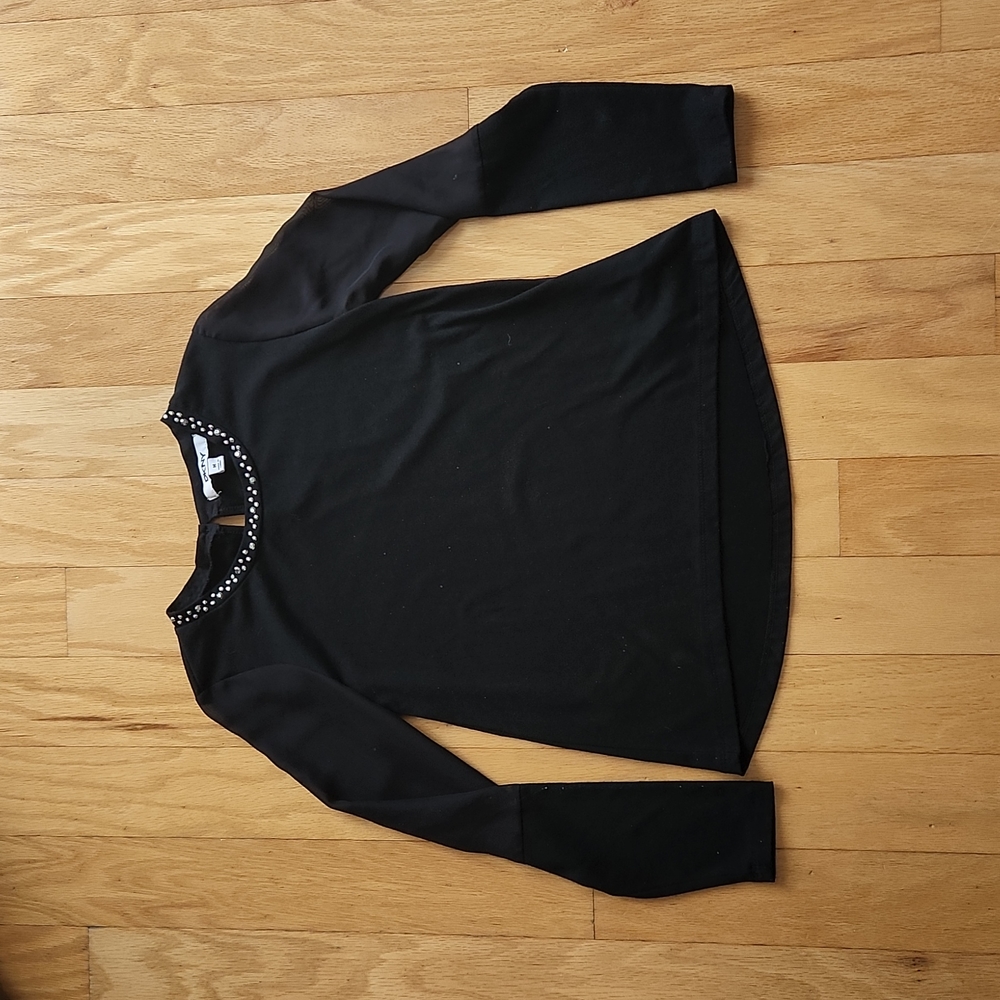 Girl's Dressy Black Blouse